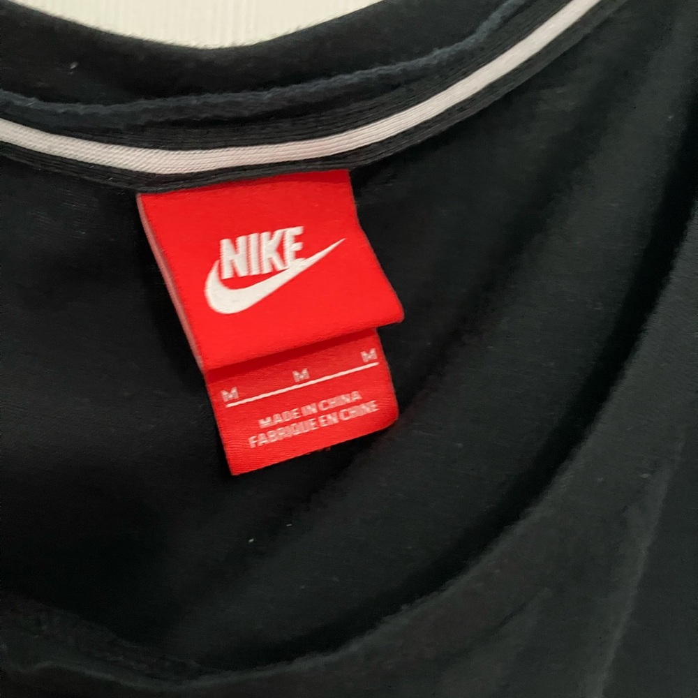 Nike Women's Black and White Muscle Tee - Picture 6 of 7
